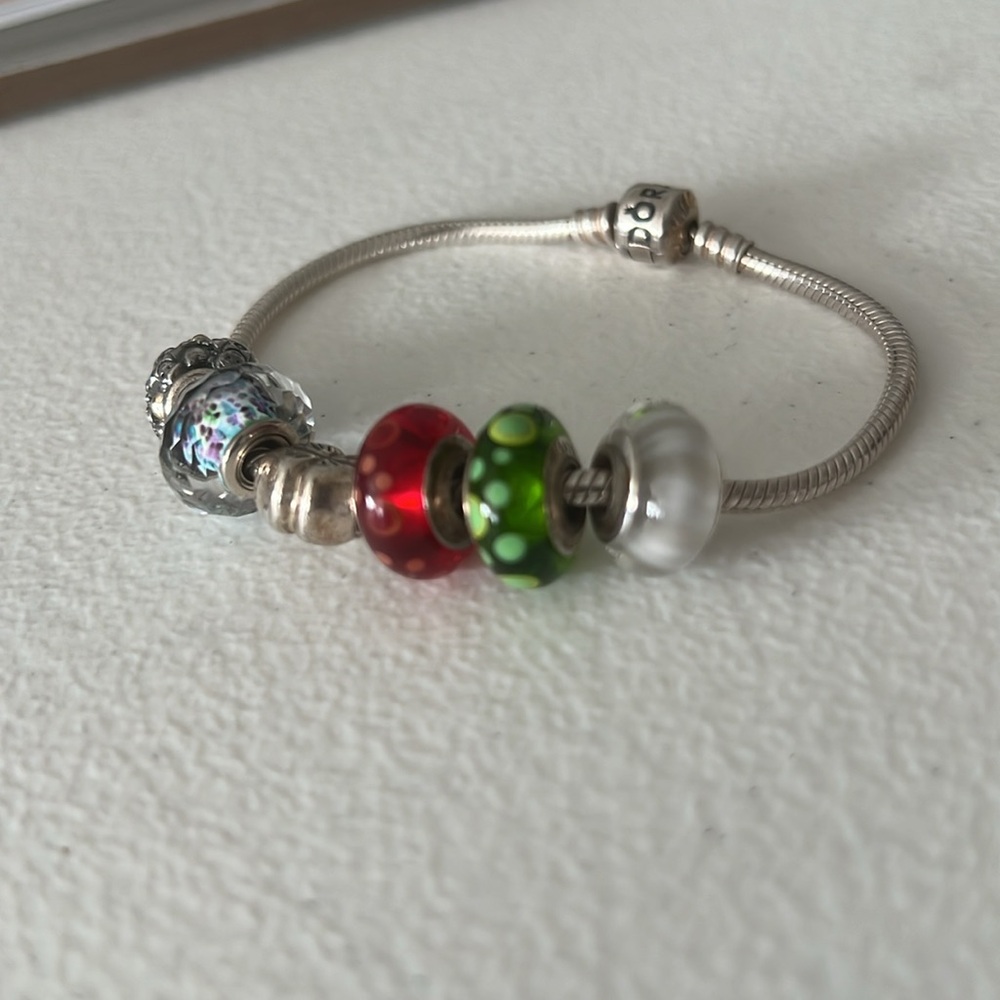 Pandora bracelet w/charms